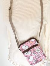 Load image into Gallery viewer, Mini Canvas Crossbody Bag w/ Hello Kitty Pattern - Super Cute and Practical!
