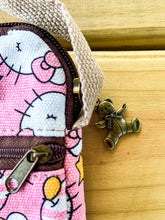 Load image into Gallery viewer, Mini Canvas Crossbody Bag w/ Hello Kitty Pattern - Super Cute and Practical!
