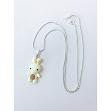Load image into Gallery viewer, Sweet White Bunny Necklace/Pendant w/ Stainless Steel Chain - Easter/Spring Gift
