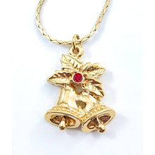 Load image into Gallery viewer, AVON 1990 Tender Memories Charm-Bells – Christmas Pendant Necklace&lt;br&gt;
