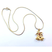 Load image into Gallery viewer, AVON 1990 Tender Memories Charm-Bells – Christmas Pendant Necklace&lt;br&gt;
