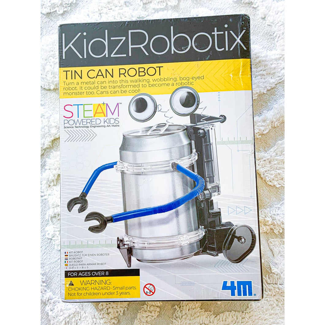 KidsRobotix Tin Can Robot - Educational Robot Building Kit - New in Box