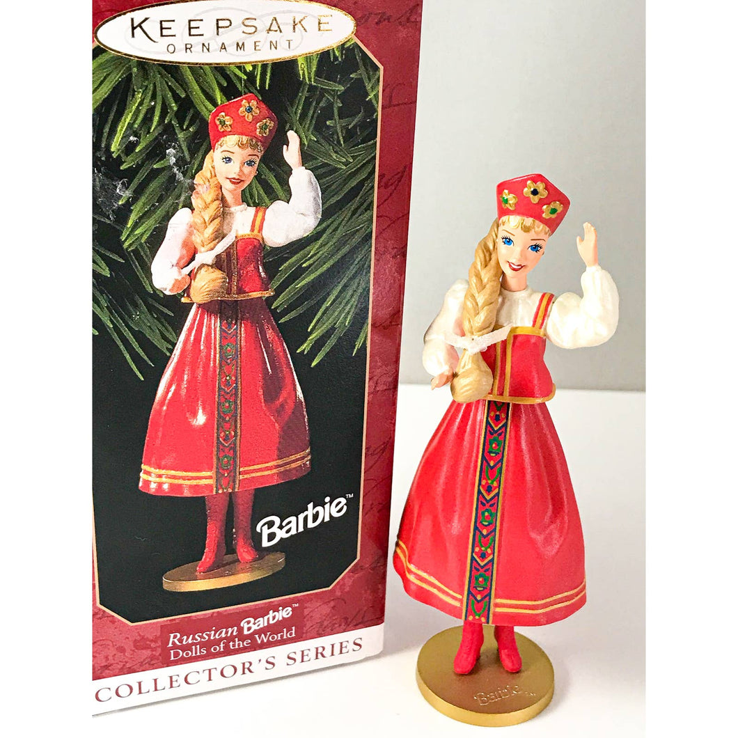 Hallmark Russian Barbie Dolls of the World Collectible Keepsake Ornament - 1999