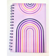 Purple Rainbow Spiral Journal - Free Pen!