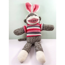 Load image into Gallery viewer, Dan Dee Sock Monkey with Bunny Ears - 12 Inches Tall Including Ears
