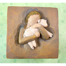 Load image into Gallery viewer, Willow Tree Susan Lordi Trinket Box - Peace on Earth - Girl with Lamb
