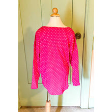 Load image into Gallery viewer, Girls’ Size M (8) Old Navy Softest Tee Long-Sleeve Top – NWT – Pink, White Dots
