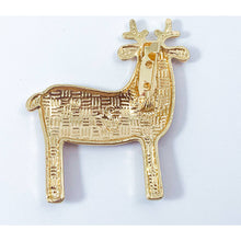 Load image into Gallery viewer, Happy Reindeer with Red Nose - Super Cute Enamel Christmas Brooch/ Pin
