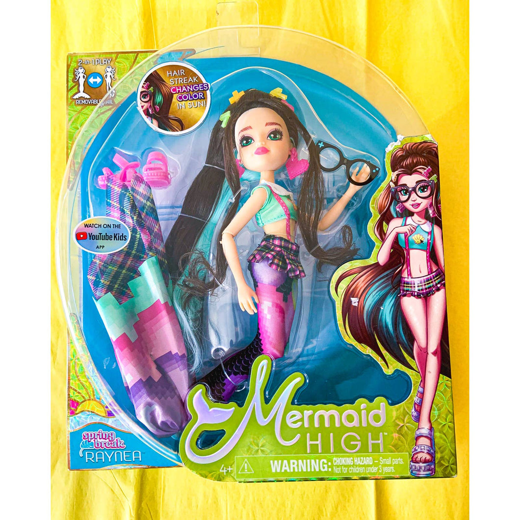 Mermaid High Doll - Spring Break Raynea - Color Changing Hair Streak - NIB
