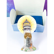 Load image into Gallery viewer, Avon Light House Tac Pin &amp; John 8:12 Bookmark - 2001 - New in Box
