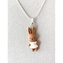 Load image into Gallery viewer, Cute Bunny Pendant Necklace - Stainless Steel Chain - Sweet Easter /Spring Gift!
