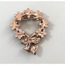 Load image into Gallery viewer, AVON Rose Wreath Pin / Brooch - Wear for the Holidays or All Year Round!
