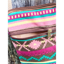 Load image into Gallery viewer, Mini Canvas Crossbody Bag w/ Boho / Tribal Pattern - Super Cute and Practical!
