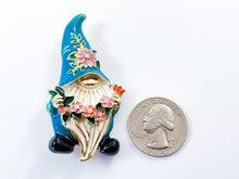 Load image into Gallery viewer, Flower-Loving Garden Gnome Pin/ Brooch
