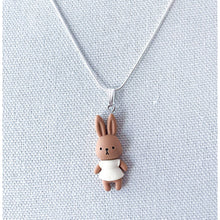 Load image into Gallery viewer, Cute Bunny Pendant Necklace - Stainless Steel Chain - Sweet Easter /Spring Gift!
