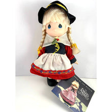 Load image into Gallery viewer, Precious Moments Children of the World Doll, Gretchen, German, Issued Dec 1990, 9 inches Tall, With Tag

