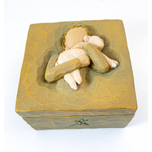 Load image into Gallery viewer, Willow Tree Susan Lordi Trinket Box - Peace on Earth - Girl with Lamb
