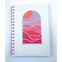 Load image into Gallery viewer, Hardbound  Lined Journal with Sun/Beach Motif Cover
